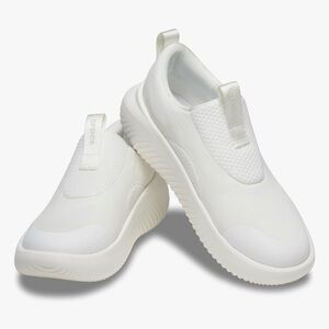 Unisex Crocs W7/M5 White Mellow Ease Slip-On Shoes